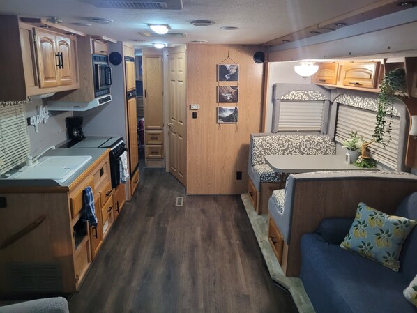 Interior - Private camper minutes away from I40 and close to the national forest. (Clarksville)