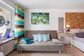 1 dormitori, planxa i posts de planxar, wifi gratuïta i roba de llit 