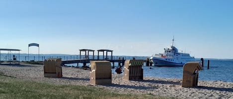 Vlak bij het strand