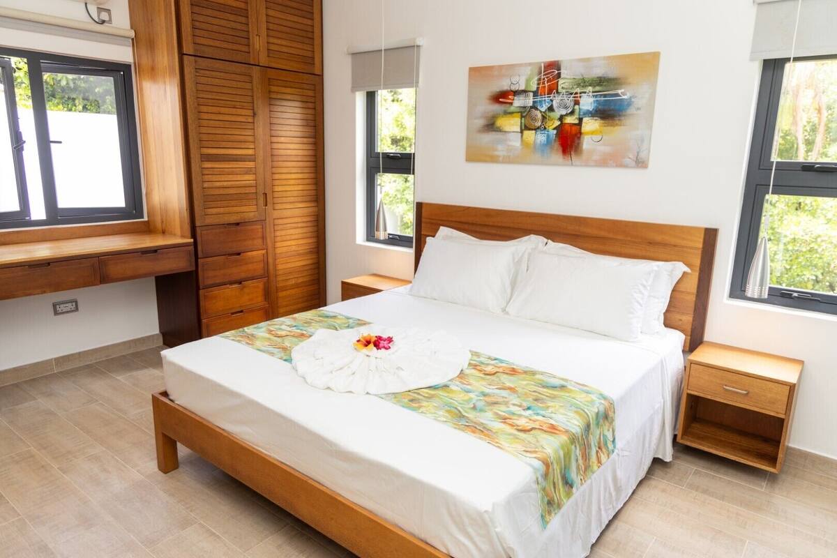 Desk, blackout curtains, iron/ironing board, free WiFi