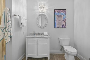 Sèche-cheveux, serviettes fournies