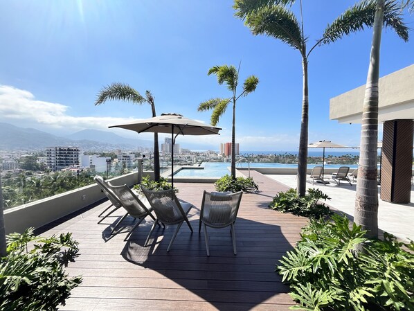 Terrace/patio - Brand new Penthouse in Versalles & awesome Rooftop 2BD Penthouse for rent in Ver (Puerto Vallarta)