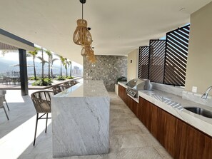 Outdoor dining - Brand new Penthouse in Versalles & awesome Rooftop 2BD Penthouse for rent in Ver (Puerto Vallarta)