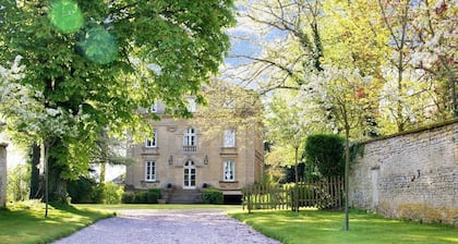 Beautiful mansion in a large wood park
