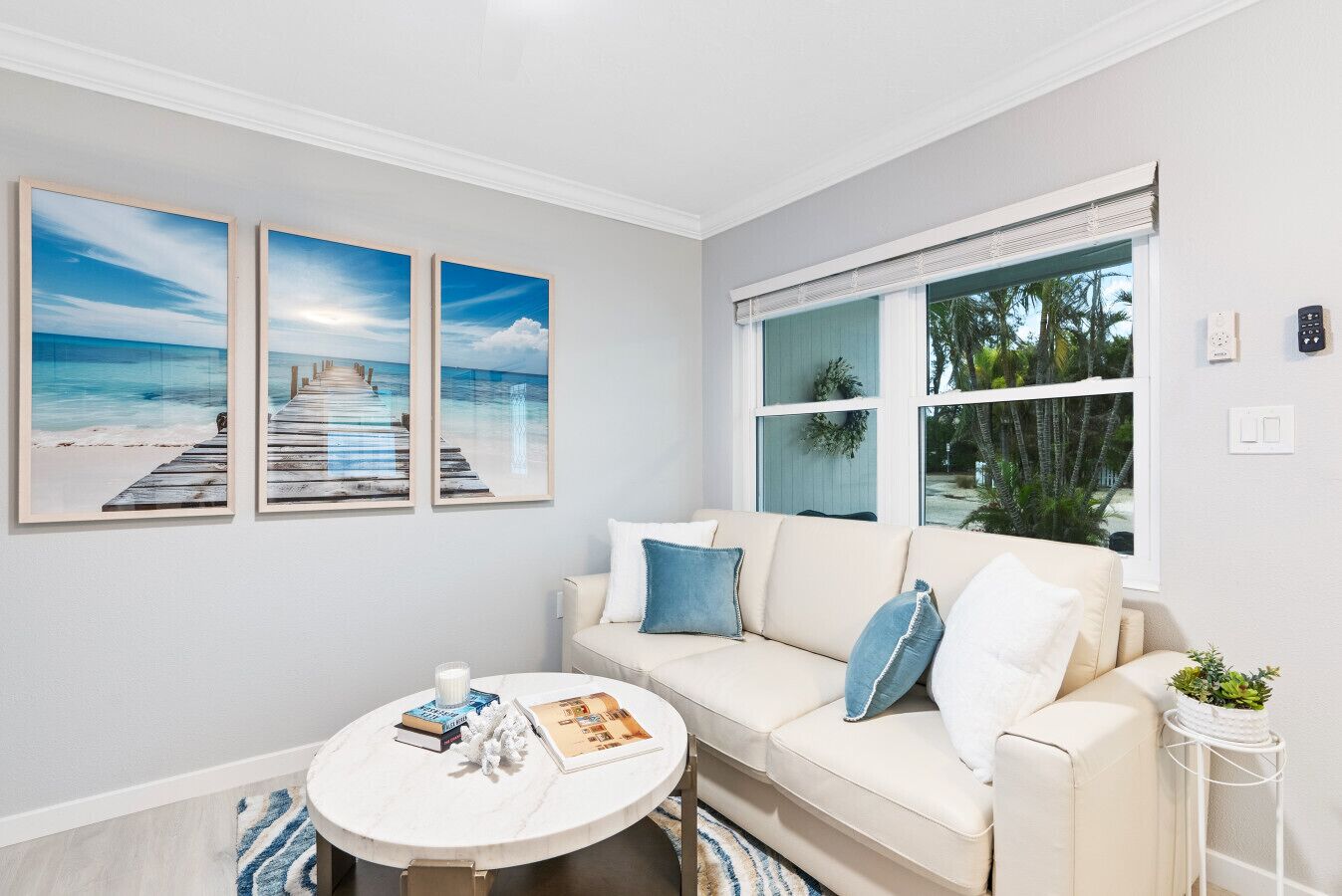 Smart TV, libros, videoteca y estéreo 