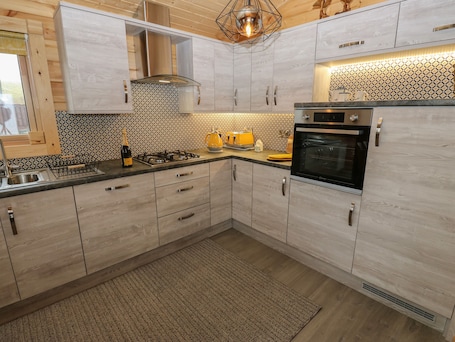 Fridge, dishwasher, electric kettle, toaster