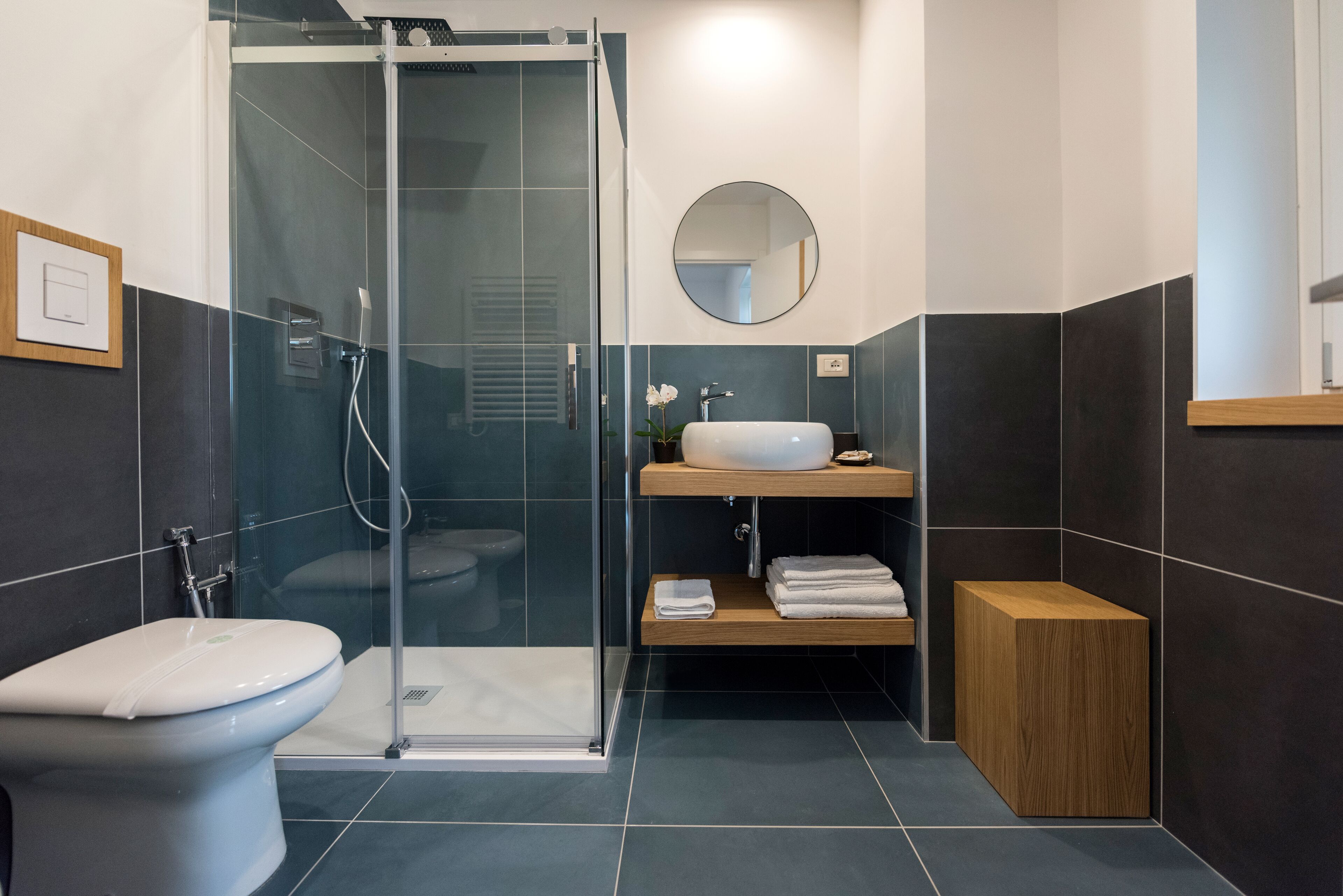 Design-Zimmer, Stadtblick | Badezimmer