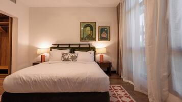 Basic Apartment, 2 Bedrooms, Garden View | 2 bedrooms, desk, laptop workspace, free WiFi