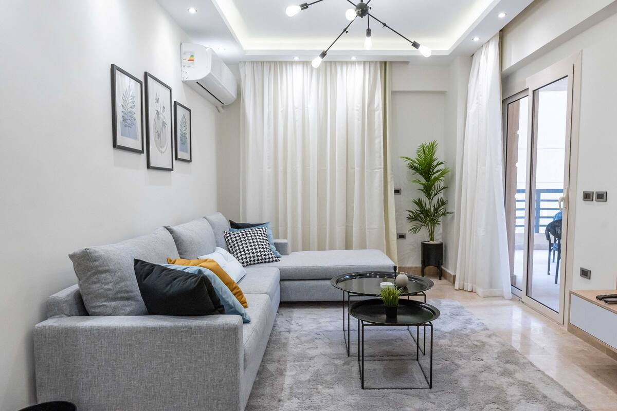 Classic Apartment, 3 Bedrooms | Living area | 43-inch LCD TV with satellite channels