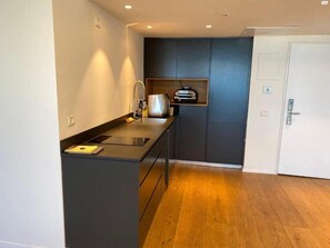 Luxury Apartment | Private kitchen | Full-sized fridge, microwave, oven, stovetop - LBA Haifa (Haifa)