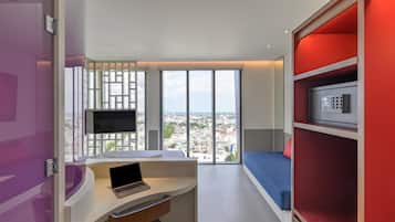 Premium bedding, down duvets, memory-foam beds, minibar