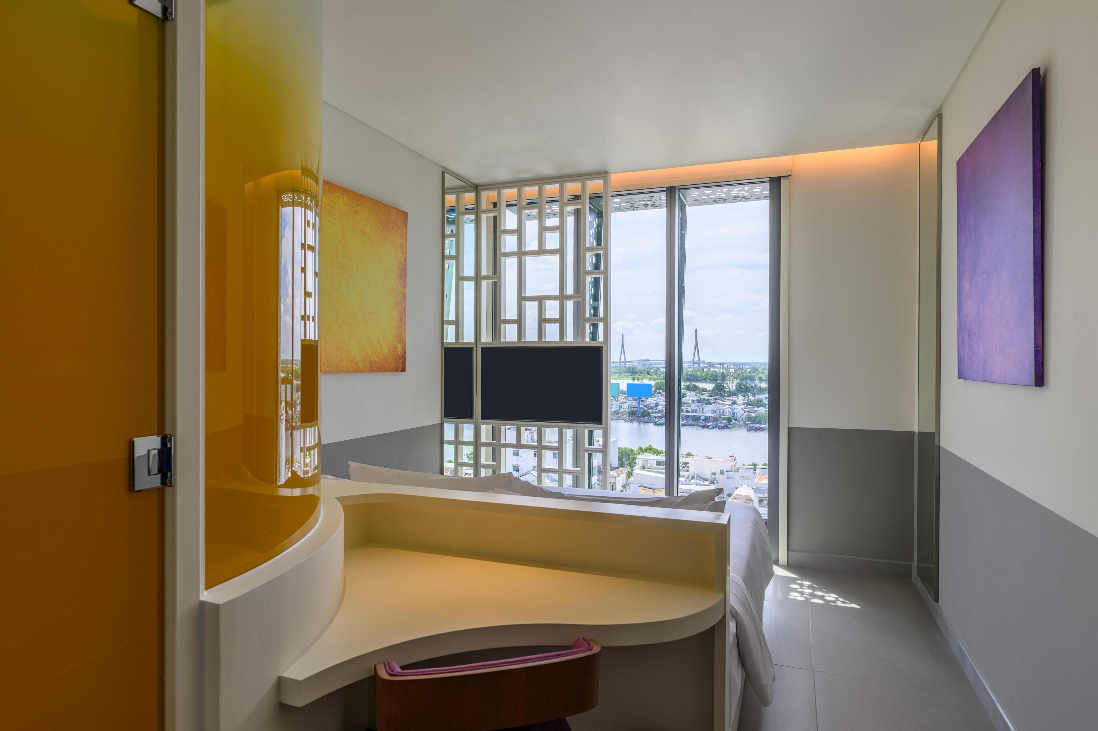 Quarto, 1 cama Queen, vista para o rio | Vista do quarto