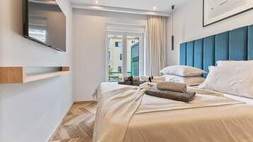 1 slaapkamer, een kluis op de kamer, een bureau, gratis wifi