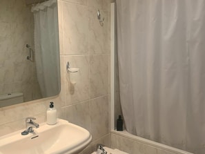 Hair dryer, towels