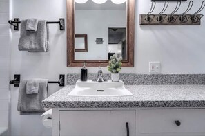 Towels, soap, toilet paper