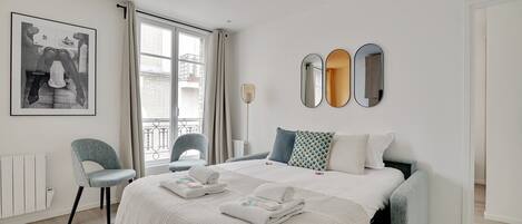 1 dormitorio, Internet, ropa de cama