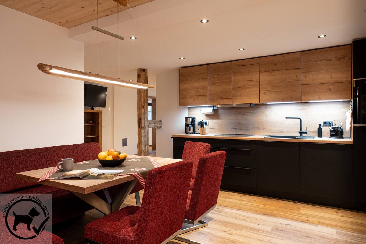 Apartamento, 2 habitaciones, Se admiten mascotas (Hirsch) | Cocina privada | Frigorífico grande, horno, placa de cocina y lavavajillas