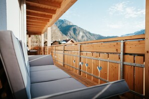 Appartement, 3 slaapkamers, toegankelijk voor rolstoelgebruikers, huisdieren toegestaan (Steinbock) | Terras