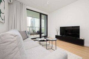 TV, offices - Grzybowska 37 Warsaw | Luxury Apartment with Parking | City Centre (Warszawa)