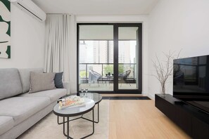 TV, offices - Grzybowska 37 Warsaw | Luxury Apartment with Parking | City Centre (Warszawa)