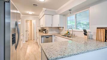 Microwave, oven, stovetop, dishwasher