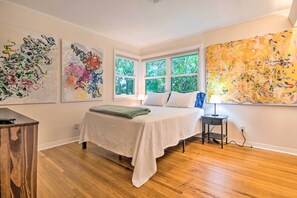 2 chambres, espace de travail pour ordinateur portable, draps fournis