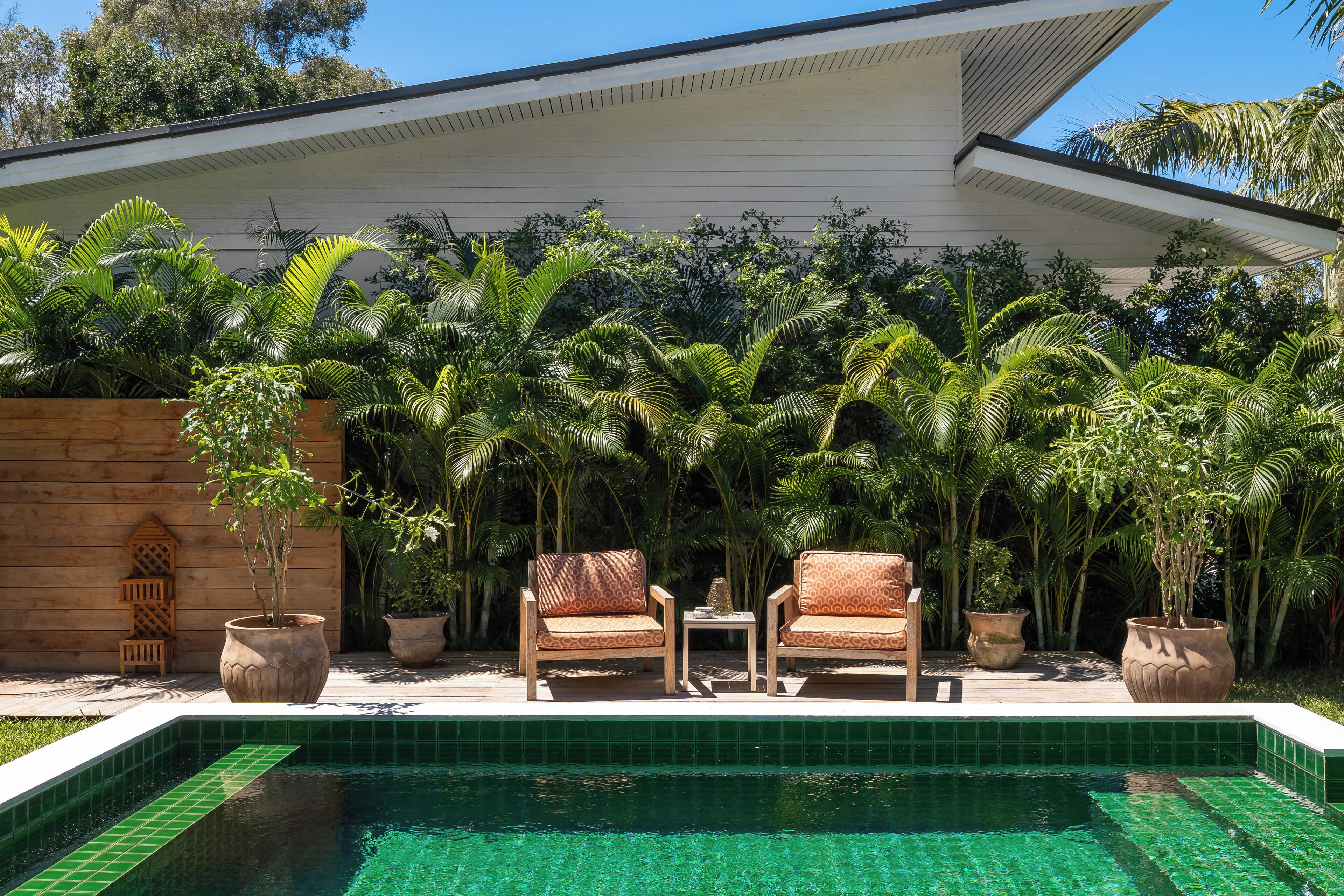 Villa Luxe, vue piscine | Vue depuis l’hébergement