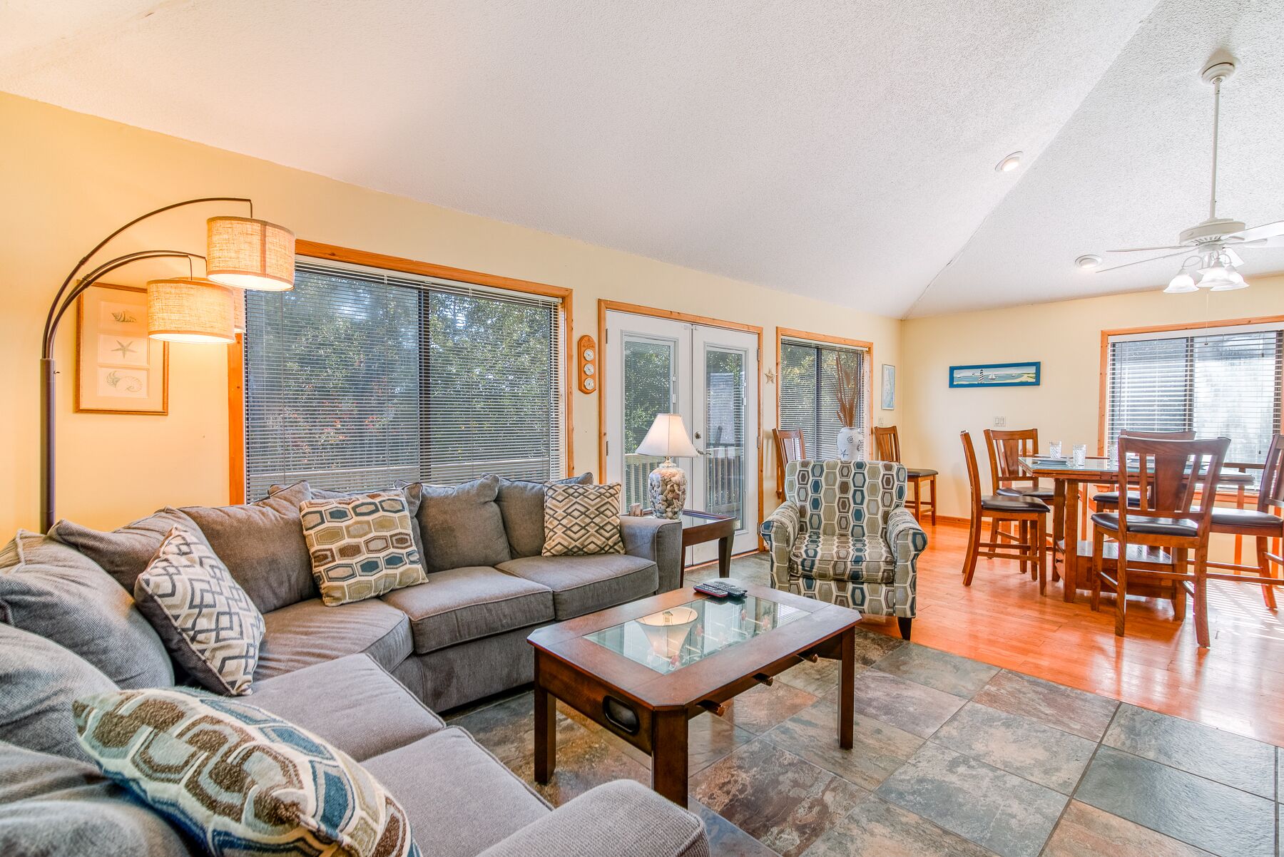 TV, fireplace, DVD player, stereo