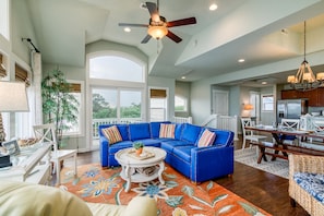 TV, DVD player, table football - Bright and beautiful beach house in Corolla Bay, NC! (Corolla)