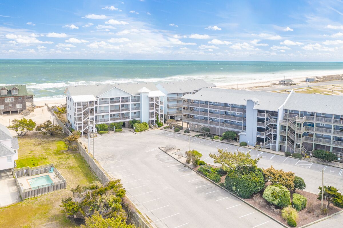 Beautiful oceanfront condo with boardwalk to the beach!