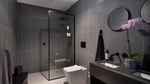 Shower, hair dryer