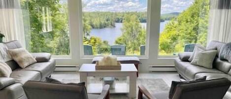 Smart TV, fireplace, video games, foosball