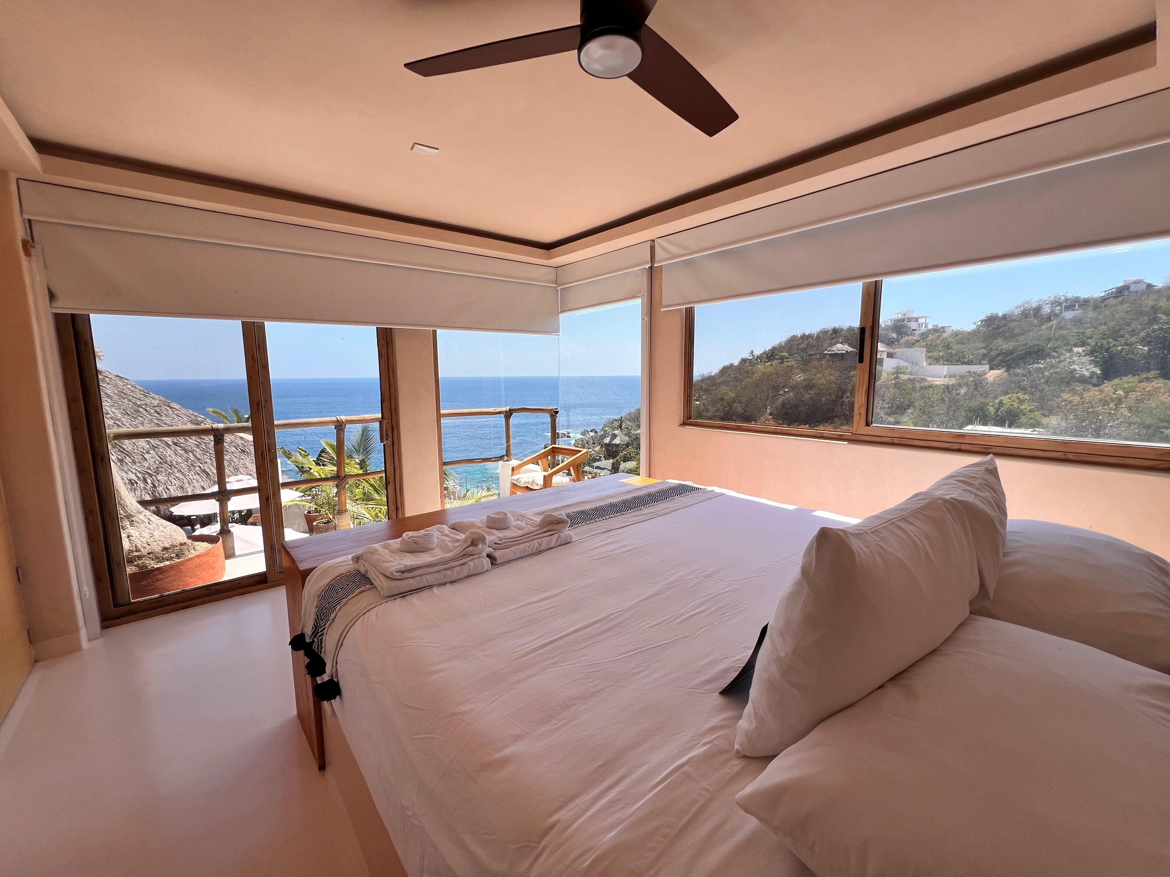 Egyptian cotton sheets, premium bedding, in-room safe, blackout curtains