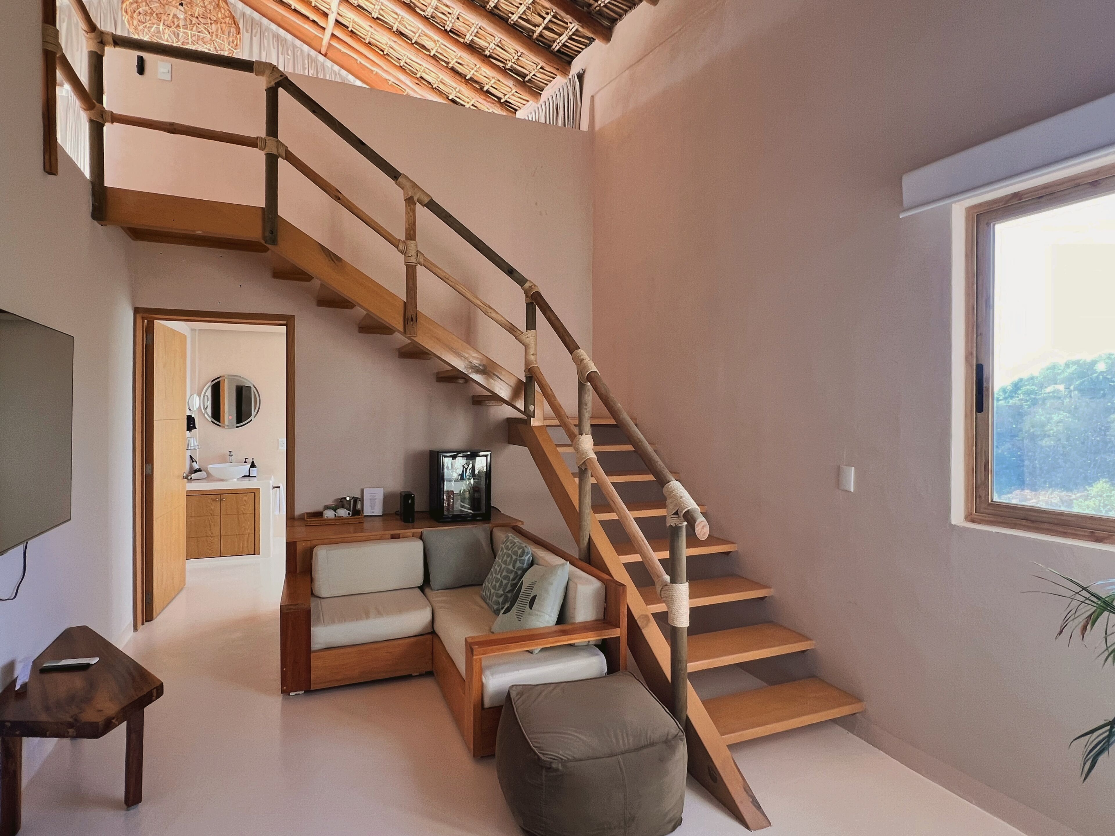Panoramic Bungalow, 2 Bedrooms | Bathroom | Shower, rainfall showerhead, towels, soap