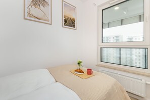 Apartment, 1 Schlafzimmer, Balkon | 1 Schlafzimmer, Bettwäsche