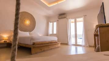 PALEOCHORI - Honeymoon & Family (House-Suite) Sea View with Outdoor Jacuzzi | Caja fuerte, cortinas opacas, sistema de insonorización y wifi gratis