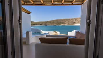 PROVATAS Suite Sea View with Outdoor Jacuzzi | View from room