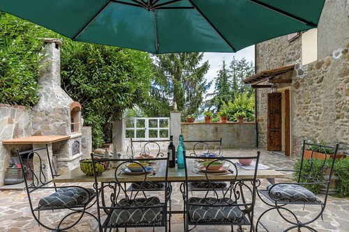 Chianti Villa Chicco, piscine privée chauffée avec grand jardin, BBQ et parking