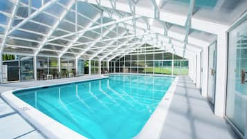 Indoor pool, a heated pool