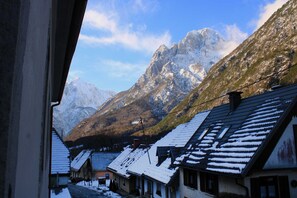 View from room - Hostel Kronotop in Triglav National Park (Bovec)