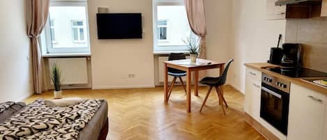 Blick von der Unterkunft