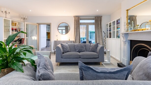 Basic Apartment | Living area | TV - Elegant 2BD Flat 5 Mins to Kensington Gardens! (London)