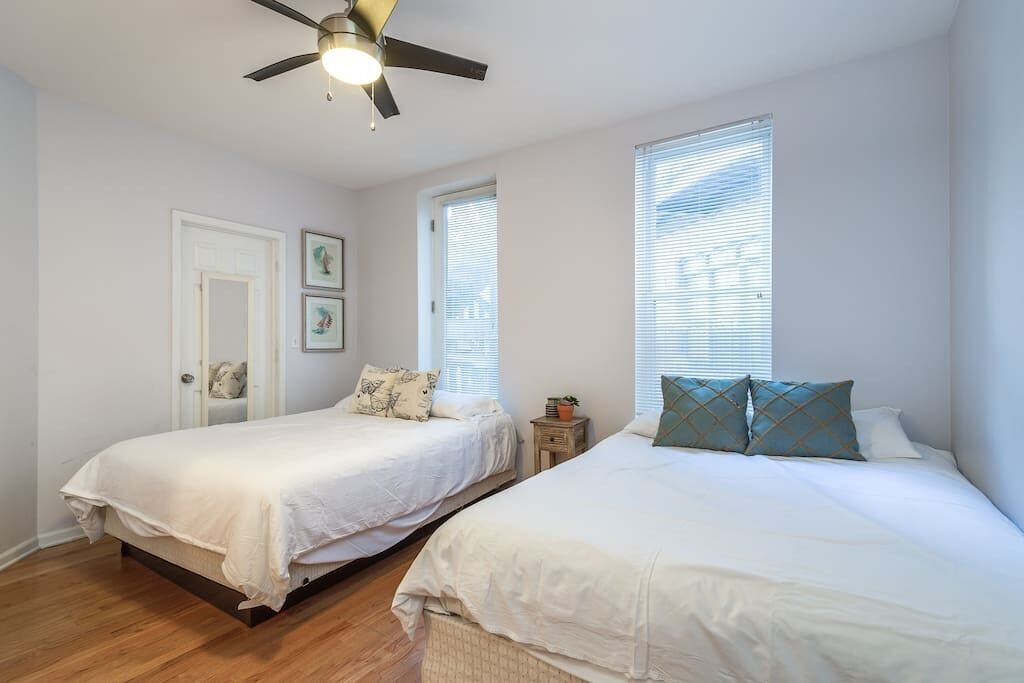 2 bedrooms, iron/ironing board, WiFi, bed sheets