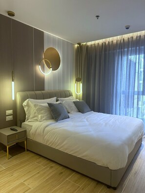 1 habitación, minibar, caja de seguridad en la habitación y escritorio 