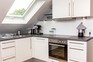 Fridge, microwave, oven, dishwasher - Your oasis of peace right next to the Greune Stee nature reserve. (Borkum)