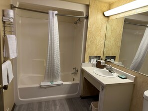 Yhden hengen standard-huone | Kylpyhuone | Ilmaiset hygieniatuotteet, hiustenkuivaaja