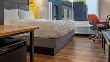 Iron/ironing board, travel crib, free WiFi, bed sheets