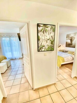 3 bedrooms, iron/ironing board, travel cot, WiFi