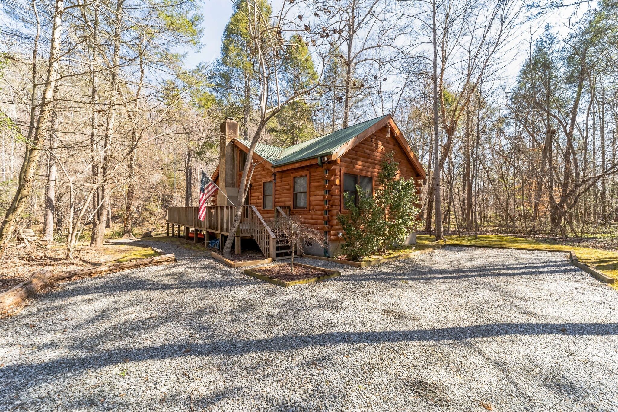 Waterfront-Log Cabin on the Broad River in Lake Lure by Sunscape Property Management