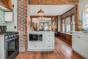 Microwave, oven, stovetop, dishwasher